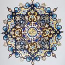 Mon projet du cours : Initiation aux Arts de l'Islam : créez des motifs biomorphiques. Painting, Pattern Design, Drawing, Watercolor Painting & Ink Illustration project by Marie-Lise VERNET - 07.12.2023