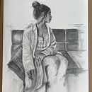 Mi proyecto del curso: Dibujo expresivo con carboncillo. Fine Arts, Drawing, Portrait Drawing, and Naturalistic Illustration project by ley_jgb314 - 07.12.2023