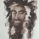 Meu projeto do curso: Retrato monocromático expressivo a óleo . Seni Rupa, Lukisan, Menggambar Potret, Lukisan Min, Dan ak proyek oleh Raquel PS - 07.12.2023