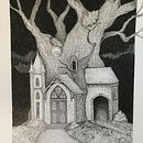 church in the wood. Un proyecto de Bellas Artes y Dibujo a lápiz de Katie Greuel - 14.07.2023