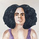 Meu projeto do curso: Criação de retrato estilizado em aquarela. Ilustração tradicional, Pintura, Pintura em aquarela, e Desenho de retrato projeto de Márcia Cristina da Silva Sousa - 15.07.2023