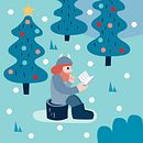 Christmas quiz calendar for use on facebook. Traditional illustration project by Siri Jachlin - 12.01.2021