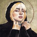 My project for course: Watercolor Portrait from a Photo. Un progetto di Illustrazione tradizionale, Pittura ad acquerello e Disegno di ritratti di Miwa Gardner - 18.07.2023