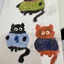 Meus gatos. Een project van Traditionele illustratie, UX / UI, Ontwerp van accessoires,  Br, ing en identiteit, Creatieve consultanc y Redactioneel ontwerp van KAROLLINNE LEVY PONTES DE AGUIAR - 18.07.2023