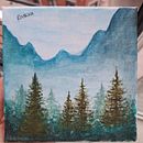 Trees downhill. Projekt z dziedziny Malowanie akwarelą użytkownika Catarina Silva - 16.07.2023