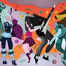 Party in the sky illustration. Un projet de Illustration traditionnelle de Liudmila Ciobanu - 19.07.2023