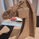 My project for course: Cardboard Sculptures for Beginners . % Daril Atkins tarafından hazırlanan Karakter Tasarımı, Sanat ve El Sanatları, Güzel sanatlar, He, Ve kel projesi - 07.20.2023