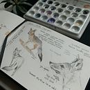 Mi proyecto del curso: Cuaderno ilustrado inspirado en viaje a “Pan de azúcar” región de Atacama. Een project van Tekening met potlood,  Tekening, Aquarelschilderen, Sketchbook y Naturalistische illustratie van nicole_parejat - 09.07.2023