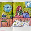 Mi proyecto del curso: Sketchbook para explorar tu estilo de dibujo. Un projet de Illustration traditionnelle, Esquisse , Créativité, Dessin, Aquarelle, Carnet de croquis , et Peinture gouache de Lourdes Martín - 22.07.2023