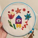 Mi proyecto del curso: Bordado contemporáneo con puntos tradicionales mexicanos. Un projet de Artisanat, Broderie, Art textile , et Design textile de Andrea RRendón - 22.07.2023