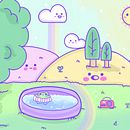 Mein Abschlussprojekt für den Kurs: Illustration im Kawaii-Stil: Gestalte niedlicIhe Welten, die Freude bereiten. Projekt z dziedziny Projektowanie postaci, Ilustracja c, frowa i Manga użytkownika SILVII :) - 22.07.2023