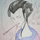 Geisha 1 Ein Projekt aus dem Bereich Traditionelle Illustration und Aquarellmalerei von Mike - 24.07.2023