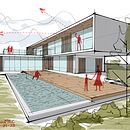 My project for course: Sketch like an architect with Morpholio Trace . Arhitectură, Design interior, Arhitectura digitală, Ilustrație arhitecturală, ArchVIZ și Design spațial de Diana Enriquez Cuevas - 07.23.2023