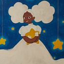 L'enfant des nuages dans les étoiles . Een project van Traditionele illustratie, Schilderen met gouache y Kinderillustratie van nihilli - 24.07.2023