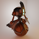 ROBO BALL  . % ariel_32pineda tarafından hazırlanan 3D, Ve 3D Modelleme projesi - 07.24.2023