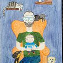 Mi proyecto del curso: Ilustración lúdica con acuarela y lápices de color . Ilustrație tradițională, Pictură în acuarelă, Desen de portret, Pictura și Desen în creion colorat de Mildred Ratched - 07.25.2023