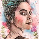 Mi proyecto del curso: Retrato ilustrado con Procreate Ein Projekt aus dem Bereich Traditionelle Illustration, Vektorillustration, Digitale Illustration und Porträtzeichnung von Maria Gabriela Florentino - 09.07.2023