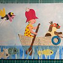 Vive l'aventure !. Traditional illustration, Character Design, Collage, Paper Craft, Children's Illustration, and Creating with Kids project by Charles Caplette - 07.25.2023