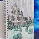 My project for course: Illustrated Diary: Fill Your Sketchbook with Experiences. Ilustração tradicional, Esboçado, Desenho, Sketchbook e Ilustração com tinta projeto de Kseniia Dyrman - 26.07.2023