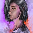 Retrato ilustrado con Procreate. Un proyecto de Ilustración tradicional, Ilustración vectorial, Ilustración digital y Dibujo de Retrato de Daniela Marambio - 26.07.2023