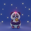 My project for course: Kawaii Character Creation in 3D with Blender- Pandella 💖. Een project van Traditionele illustratie, Ontwerp van personages, Digitale illustratie,  3D-modellering y Manga van Mariana - 25.07.2023