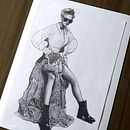 My project for course: Creative Fashion Illustration Techniques. Un progetto di Illustrazione tradizionale e Collage di Lily Coppens - 27.07.2023