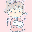 kawaii girl. Un proyecto de Ilustración tradicional de sbartoszczuk - 27.07.2023