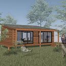 Vivienda de madera en la costa. Een project van Architectuur van Florencia Fernandez Niero - 28.07.2023