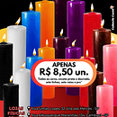 Cartaz de Oferta - Velas 7 Dias. Design project by Vivianne Cartaxo - 07.29.2023