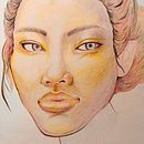 My project for course: Vibrant Portrait Drawing with Colored Pencils. Un projet de Dessin, Dessin de portrait, Carnet de croquis, Dessin aux cra , et ons de couleur de Anna Lipowska - 02.08.2023