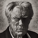 Clint Eastwood Charcoal. Drawing project by Seān Bobbie - 06.03.2022