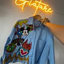 Mi proyecto del curso: Diseño de moda: pintura y bordado sobre prendas . Lukisan, Desain Busana, Bordir, DIY, Upc, cling, Dan Desain Tekstil proyek oleh Carla Ivanna Borasi - 08.02.2023