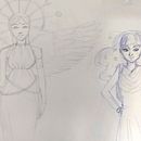 Mi proyecto del curso: Diario de dibujo: crea personajes fantásticos. Character Design, Sketching, Pencil Drawing, Drawing, and Sketchbook project by laura_akm - 08.04.2023