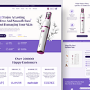 Epilator beauty product: Ecommerce Design from Scratch with Figma. Design de acessórios, Web Design, Marketing digital, E-commerce, Design de produto digital, e Business projeto de Akib Tanjil - 05.08.2023