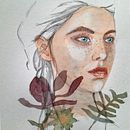 Mijn project van de cursus: Portret geïllustreerd in aquarel. Projekt z dziedziny Trad, c, jna ilustracja,  Sztuki piękne,  Malarstwo,  R, sunek, Malowanie akwarelą, Portret,  R, sunek art, st i czn użytkownika m_m_van_doeselaar - 05.08.2023