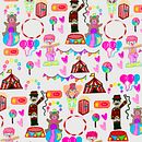 Circo. Mi proyecto del curso: Diseño de patrones ilustrados. Un proyecto de Ilustración tradicional, Pattern Design, Ilustración digital, Estampación y Pintura gouache de Nela A. Lamicq - 02.08.2023