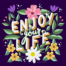 Il mio progetto di corso: Lettering digitale: combina fiori e lettere con Procreate. Un progetto di Lettering digitale e Lettering di Betania Mello - 08.08.2023