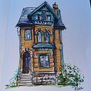 My project for course: Expressive Architectural Sketching with Colored Markers. Un proyecto de Bocetado, Dibujo, Ilustración arquitectónica, Sketchbook e Ilustración con tinta de wh6rtwgpgr - 09.08.2023