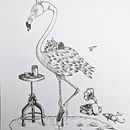 Mon projet du cours : Illustration surréaliste au feutre fin. Een project van Traditionele illustratie, Tekening met potlood,  Tekening, Realistische tekening,  Artistieke tekening y  Illustratie met inkt van Gabrielle Roch - 01.08.2023