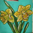 My project for course: Expressive Floral Painting with Acrylic Paint. Un projet de Beaux Arts, Peinture, Peinture acr, lique et Illustration botanique de Renata Brito - 10.08.2023