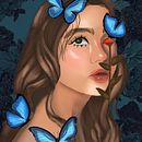 My project for course: Digital Painting: Female Fantasy Portraits. Un progetto di Illustrazione tradizionale, Illustrazione digitale e Pittura digitale di Naomi Valensia - 11.08.2023