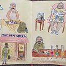 My project for course: Character Creation from Observational Drawings. Un progetto di Illustrazione tradizionale, Character design, Disegno e Sketchbook di Eve Smith - 14.08.2023