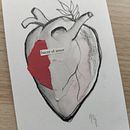 Corazones con mensaje. Design, Traditional illustration, Collage, Creativit, Drawing, Arts, Crafts, and Fine Arts project by Alba Chaparro - 08.15.2023
