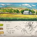 My project for course: Watercolor Travel Journal. Un projet de Illustration traditionnelle, Aquarelle, Illustration architecturale , et Carnet de croquis de hellokristina - 15.08.2023