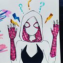 Gwen Stacy - Spiderverse. Un progetto di Illustrazione tradizionale di Wika Janicka - 16.08.2002
