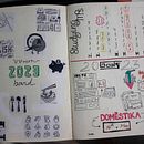 My project for course: Creative Bullet Journaling for Productivity. Projekt z dziedziny Trad, c, jna ilustracja, Craft, T, pografia, DIY,  Pismo dekorac, jne, Zarządzanie, Produkt i wność użytkownika Ryoku Kal - 17.08.2023