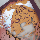 Mein Abschlussprojekt für den Kurs: Papercut: Verwandle Papier in Szenerien voller Tiefe. Traditional illustration, Arts, Crafts, Paper Craft, Stor, telling, Bookbinding, Children's Illustration, and DIY project by Imke Kremer - 08.18.2023