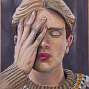 garoto com a mão no rosto. Un projet de Beaux Arts de artsamii217 - 01.12.2021