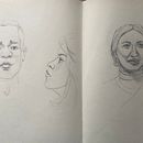 My project for course: Portrait Sketchbooking: Explore the Human Face. Projekt z dziedziny Sketching,  R, sunek, Portret,  R, sunek art, st, czn i Sketchbook użytkownika annavelikaya2013 - 20.08.2023