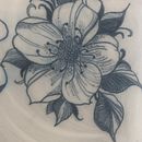 Flower Tattoo. Drawing project by Nadine Slowikowska - 08.20.2023